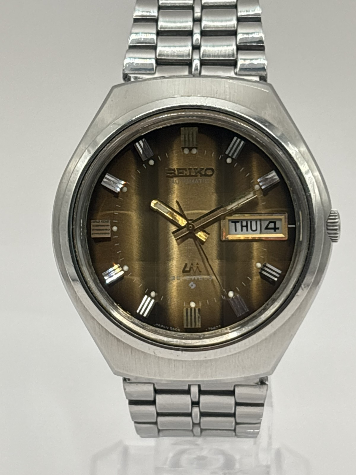 Seiko LM Lord Matic 5606-7300 Automatic 25 Jewels Day Date Men’s Watch Japan