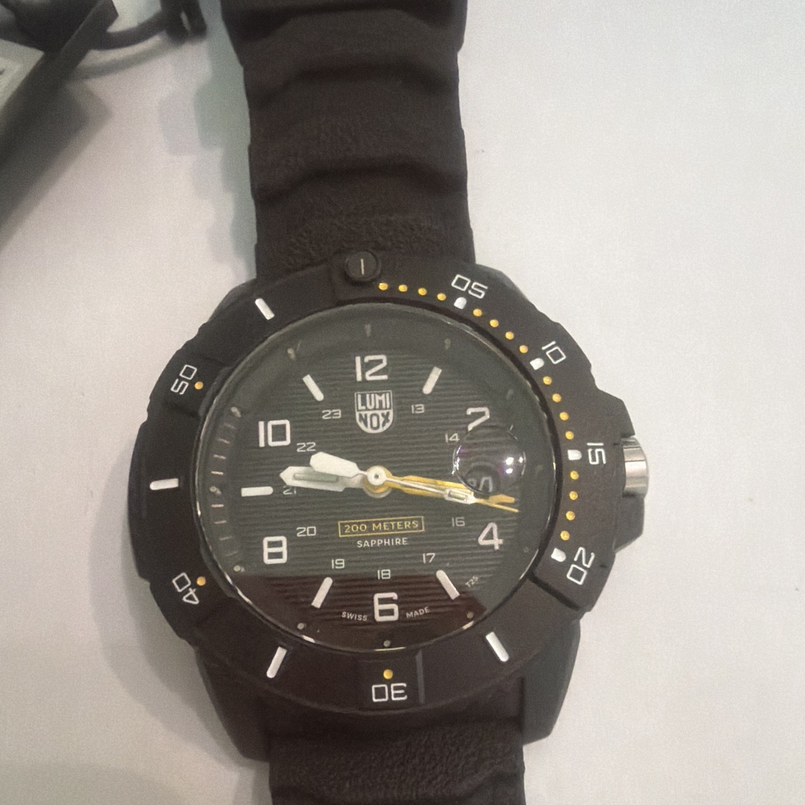 Luminox XS.3601 Diver Quartz 200m Date Black Dial Rubber Strap Boxed