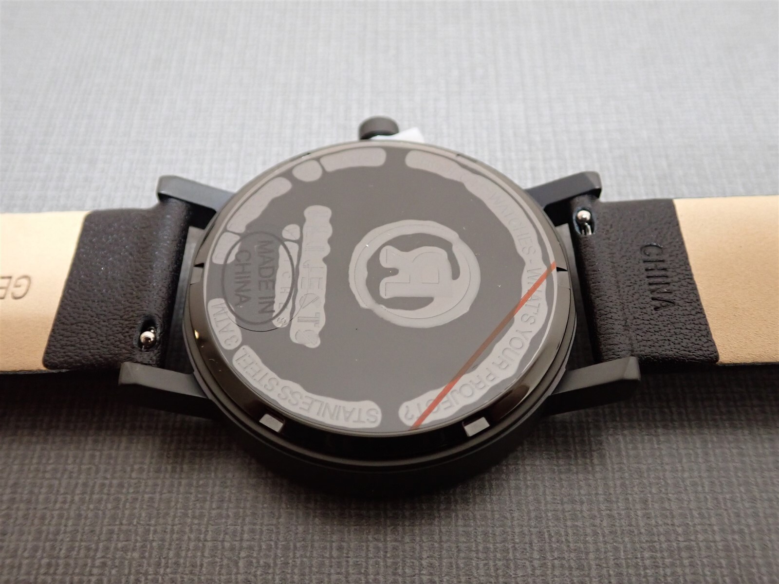 NEW Projects Watches PJT-7520 CD Watch 40mm Black Leather Strap Watch