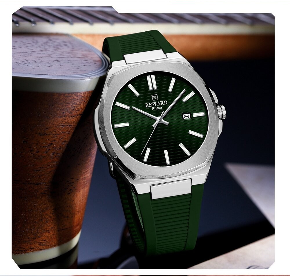 REWARD Men’s Business Luminous Waterproof Leisure Calendar Quartz Wristwatch