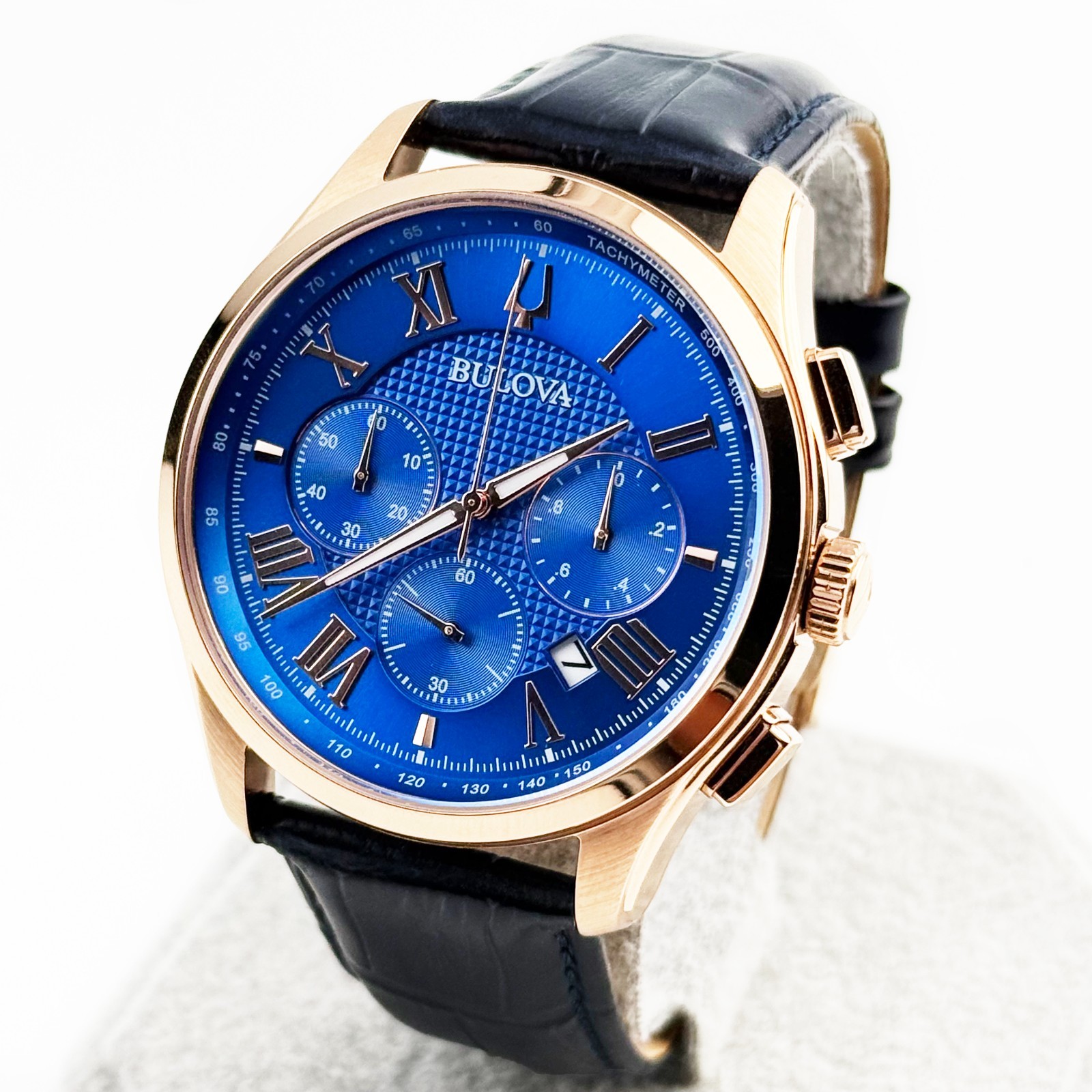 Bulova Classic Wilton Six Hand Quartz Chronograph Men’s Watch 46.5 mm 97B170