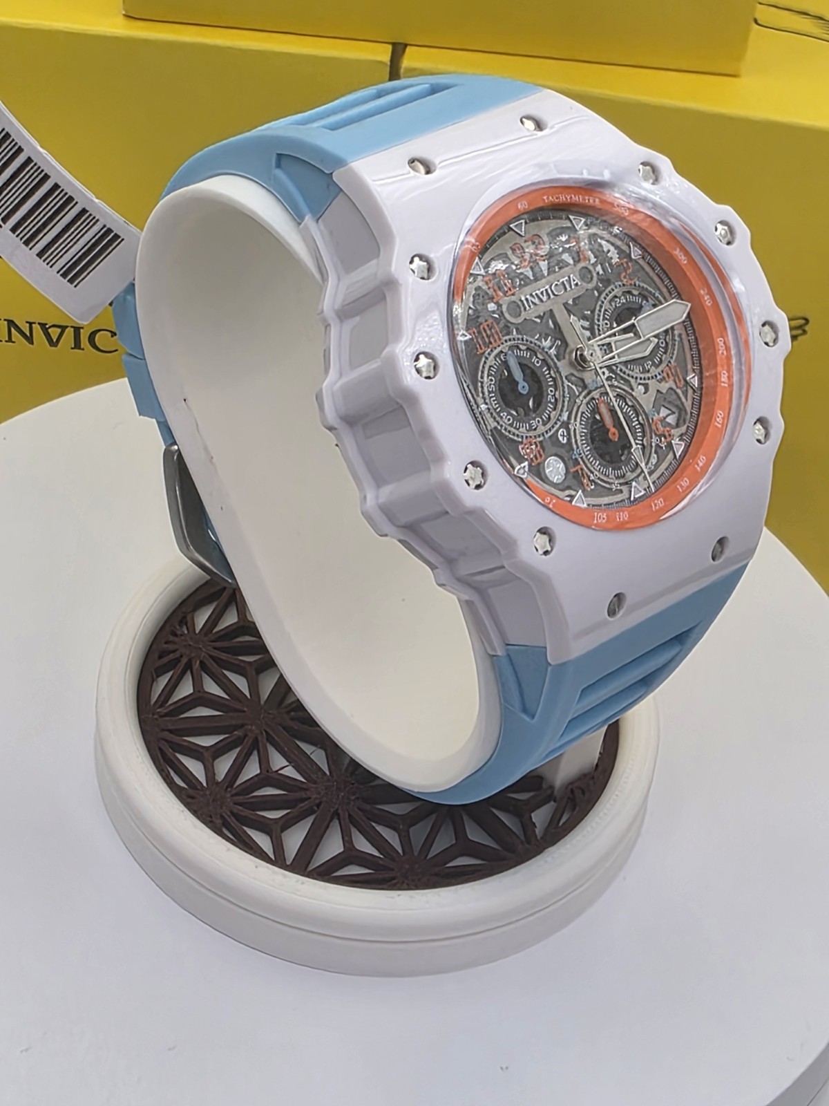 Invicta Racing Vaulthan Men’s Watch 44mm 69665 Limited Ed Lt Blue New