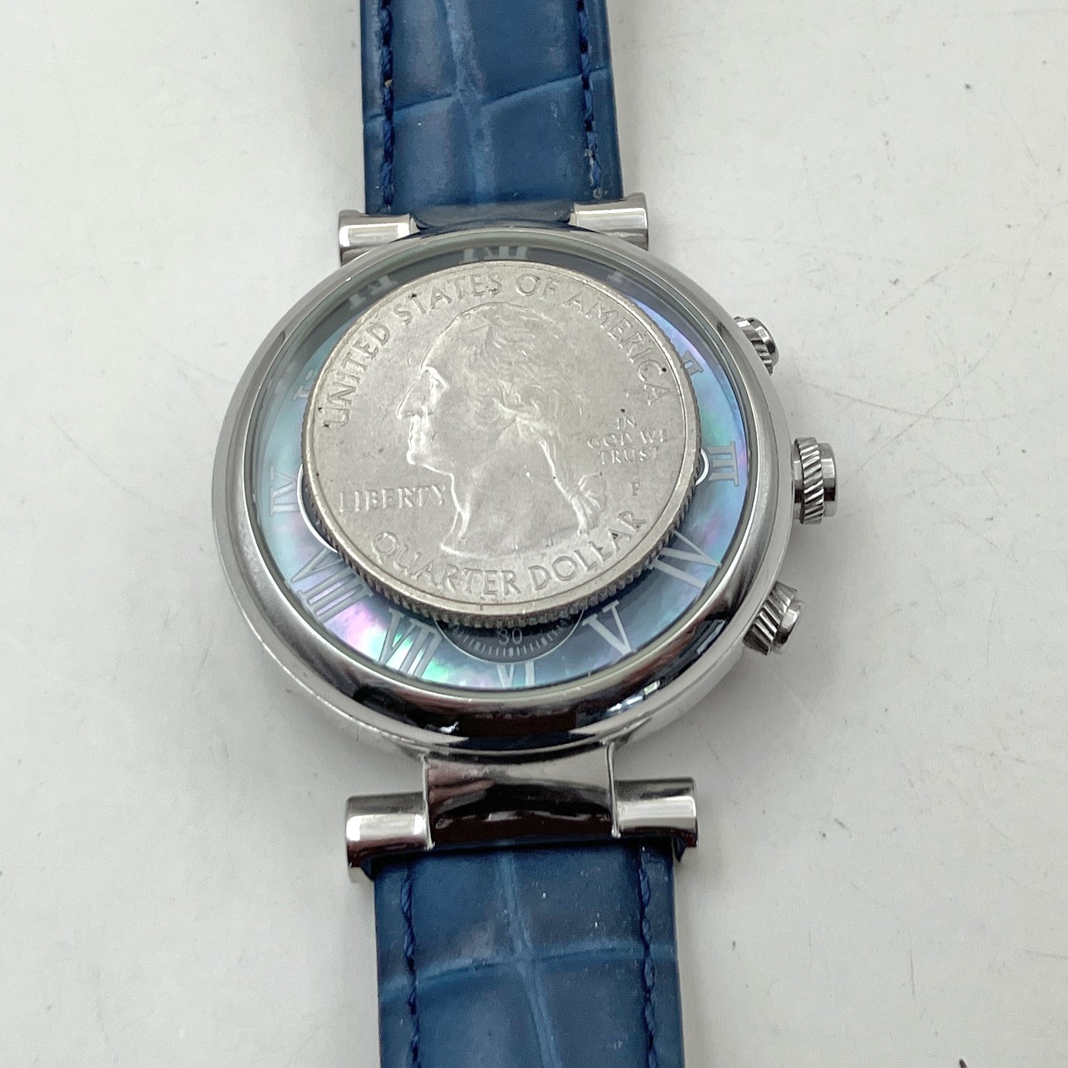 Kenneth Cole New York Chronograph Date Watch All Stainless Steel 36mm Womens