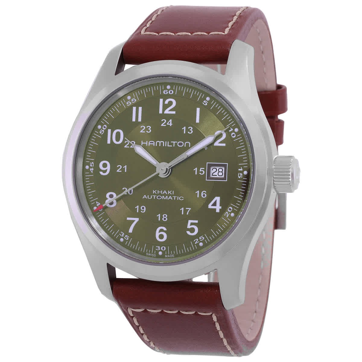 Hamilton Khaki Field Automatic Green Dial Watch H70605560