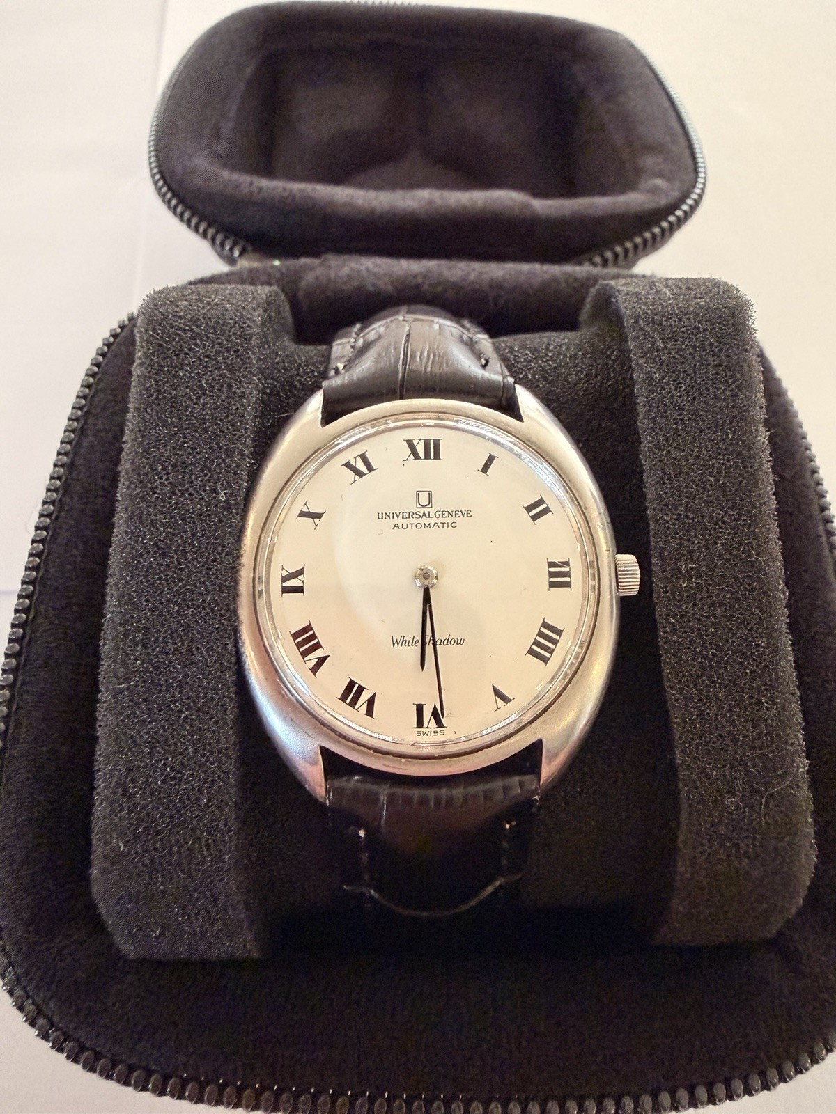 Universal Geneve 866102 White Shadow, Roman Numerals, Automatic, Micro-Rotor