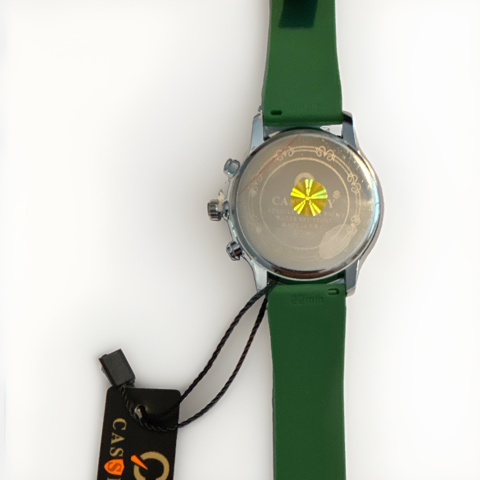 CASSIDY Sport Quartz Analog Watch Green Dial/Strap Arabic Numerals 38mm