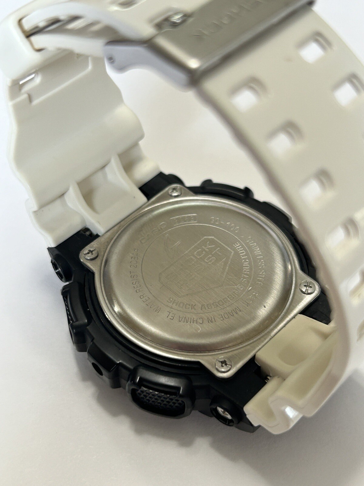 Casio G-Shock GD-100-1B Digital Watch – Black & White Custom
