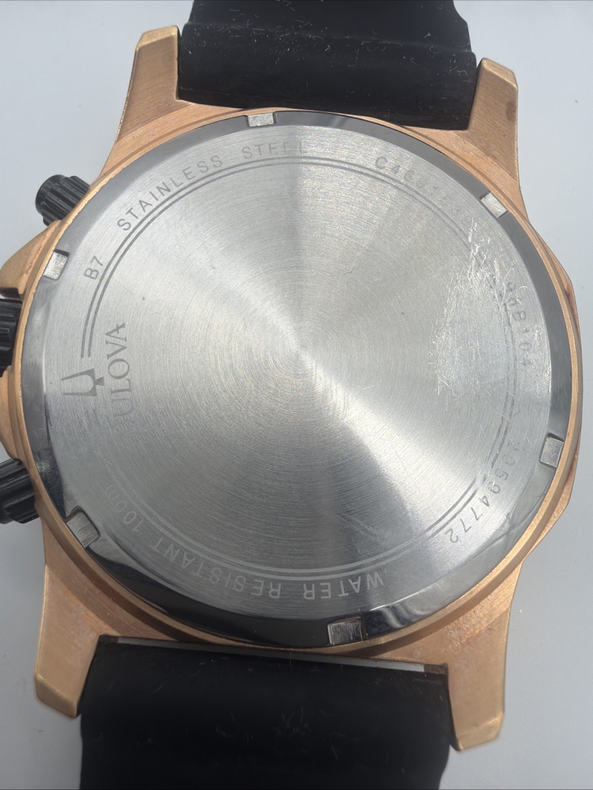 Bulova Marine Star 98B104 – Rose Gold Chronograph Quartz – 44mm Stai (NJL029128)
