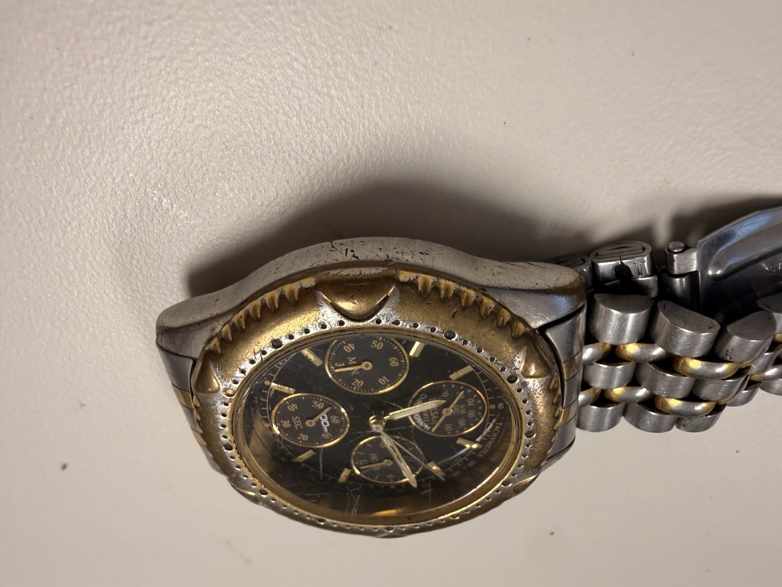 Pulsar 7T92-0CZ0 Quartz Chronograph Watch Runs Setting Issue Parts Repair