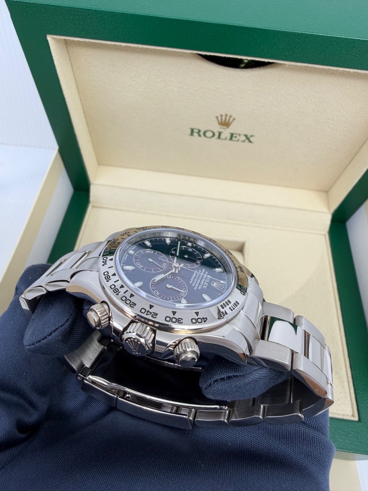 2016 Blue Dial Box Papers ROLEX COSMOGRAPH DAYTONA 40MM 116509 18K White Gold