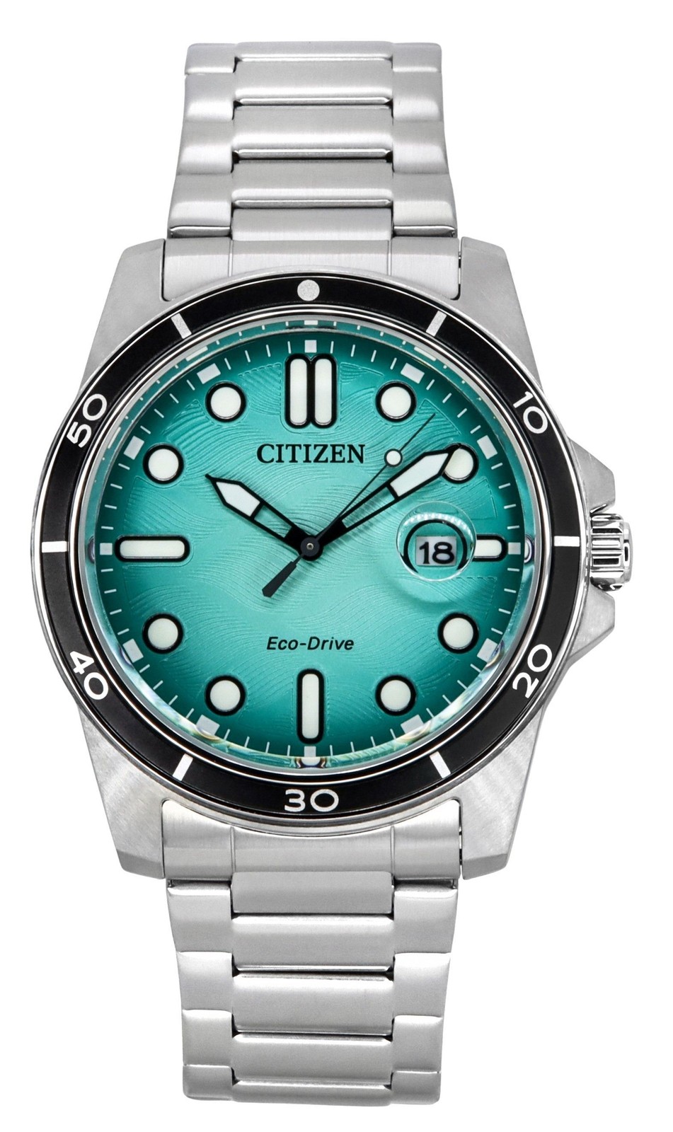 Citizen Marine Eco-Drive Turquoise Dial Sports 100M AW1816-89L Men’s Watch