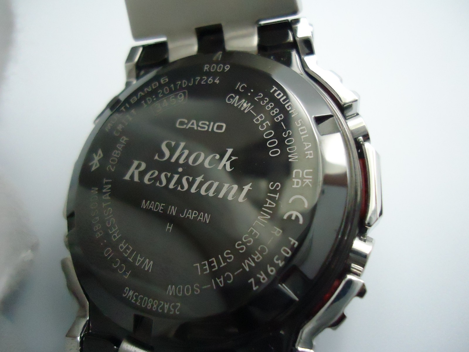 Casio G-Shock GMW-B5000D-1JF Full Metal Bluetooth Solar 5 Links Excellent
