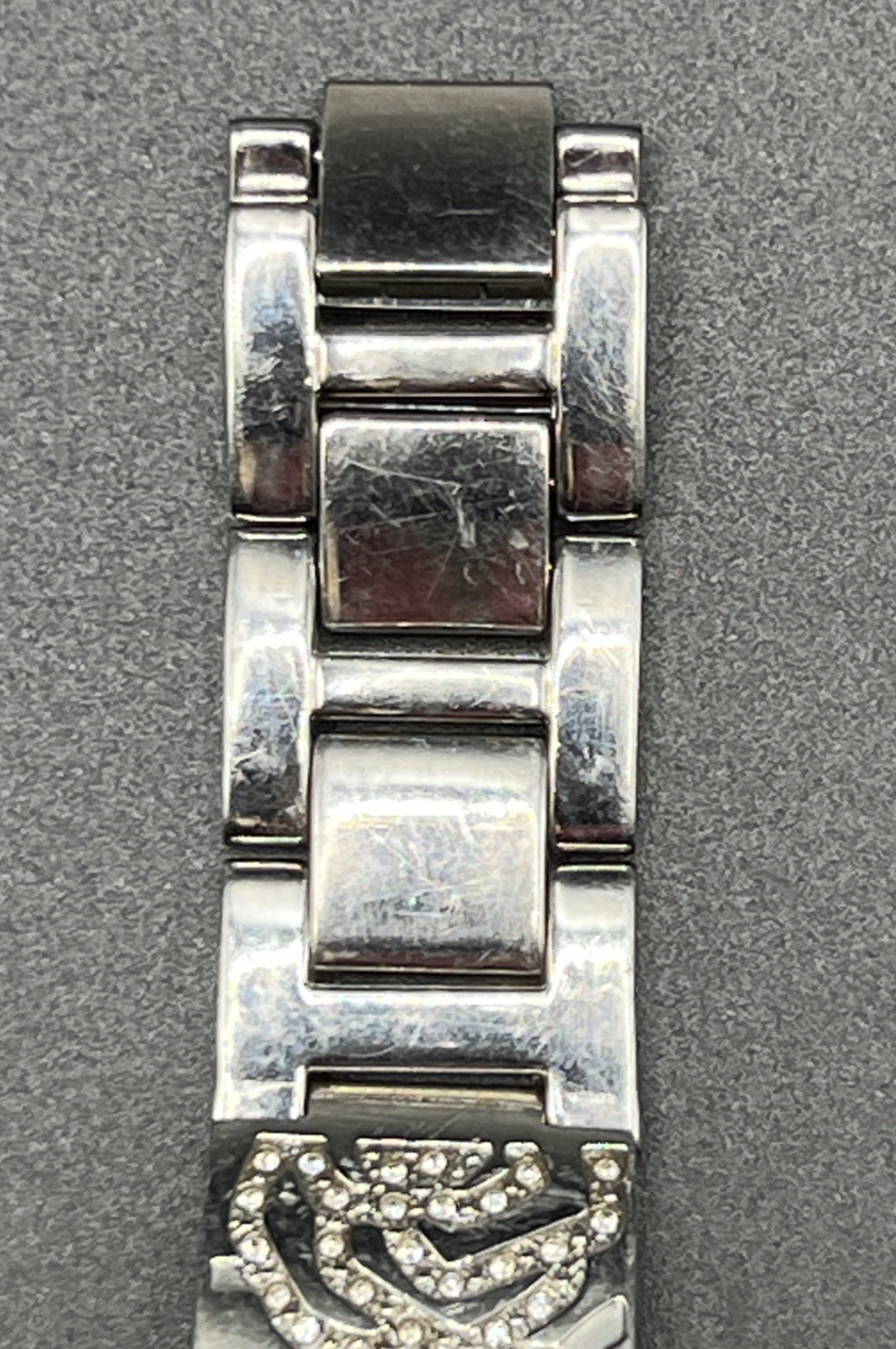 Fossil ES-2763 Women’s Watch Silver Tone Floral Bracelet 30mm Quartz Analog