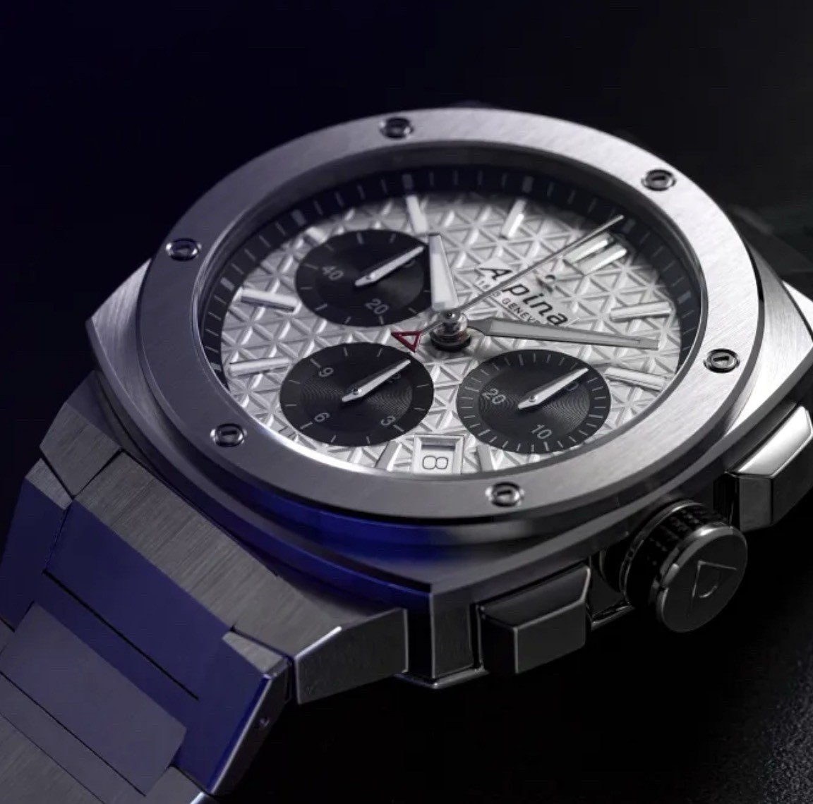 Alpina Extreme Automatic Chronograph Date Silver Dial SS Bracelet 44mm