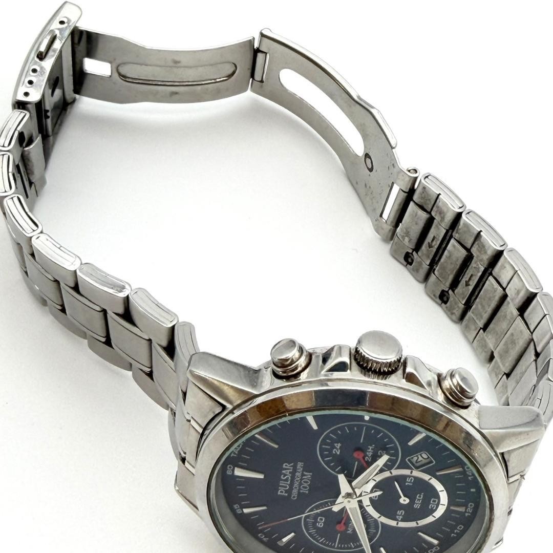 Seiko Pulsar Chronograph Date Watch, New Battery, Men’s, Working Condition