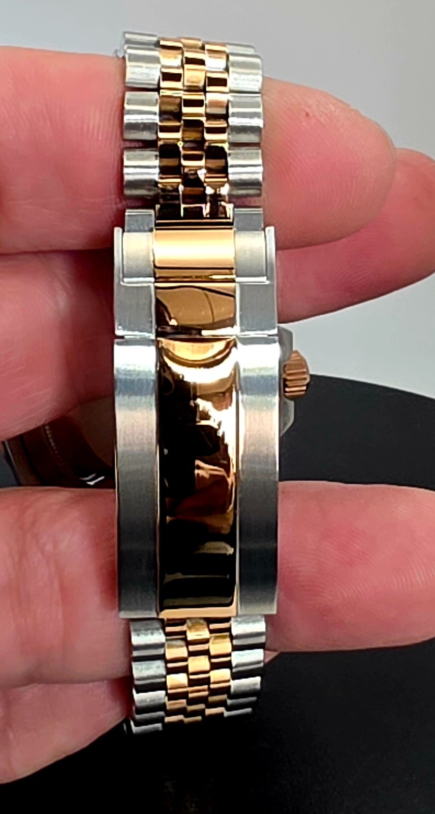 Precision Chrono Worx RB0921 Automatic SS/Rose Gold Dive Watch, NEW 40mm
