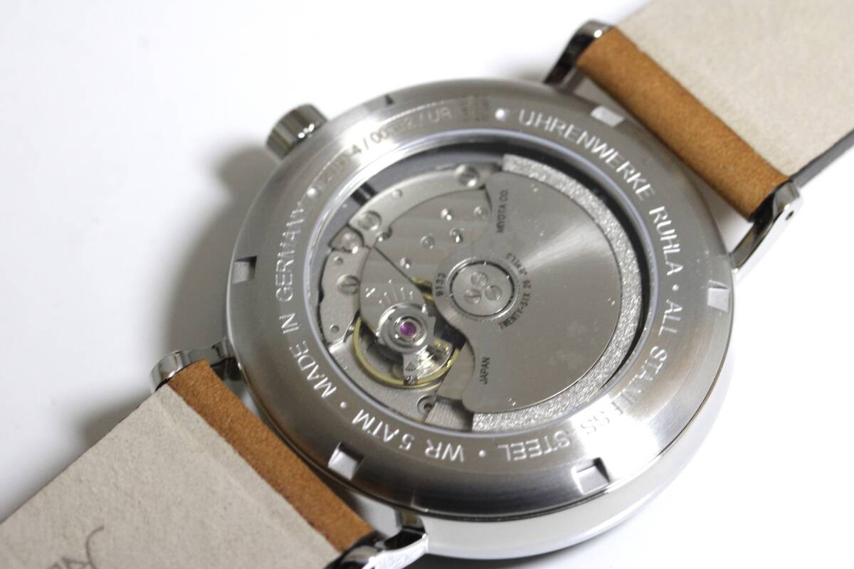 [B1Y] Bauhaus Power Reserve Automatic Watch Rula 41mm 2160 4AT Germany [t9n]