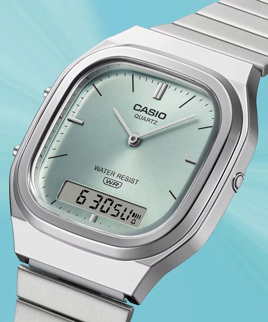 CASIO Classic AQ-240E-2AJF Light Blue Watch Used
