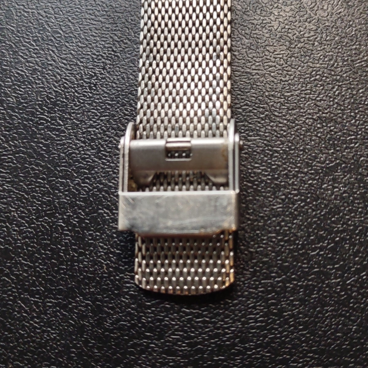 Boccia Watch Women Silver Tone Titanium Gray Dial Adj Mesh Band New Battery Vgc