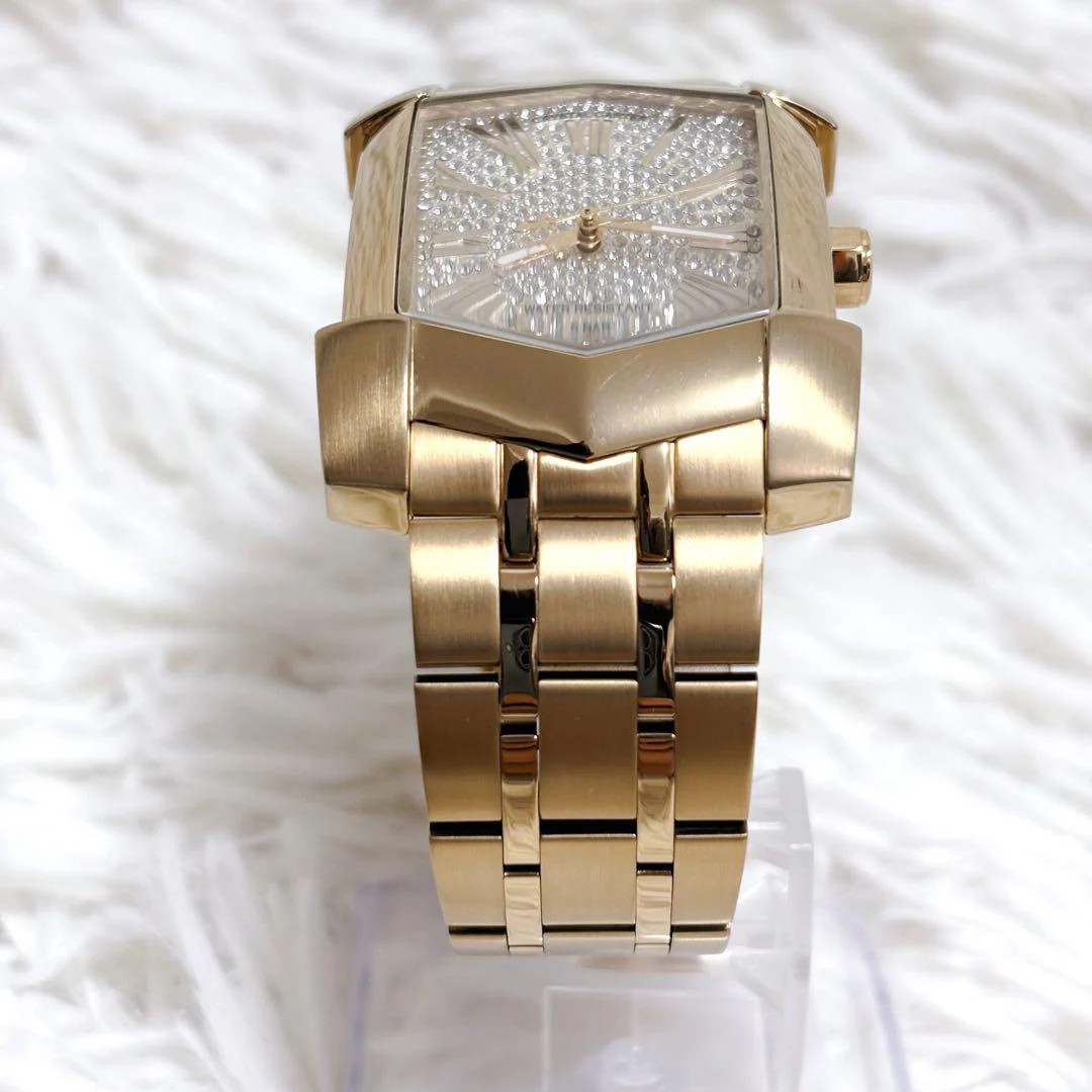 AVALANCHE CRYSTAL CARTER RICARDO Quartz Gold Stainless Steel Diamonds Swarovski