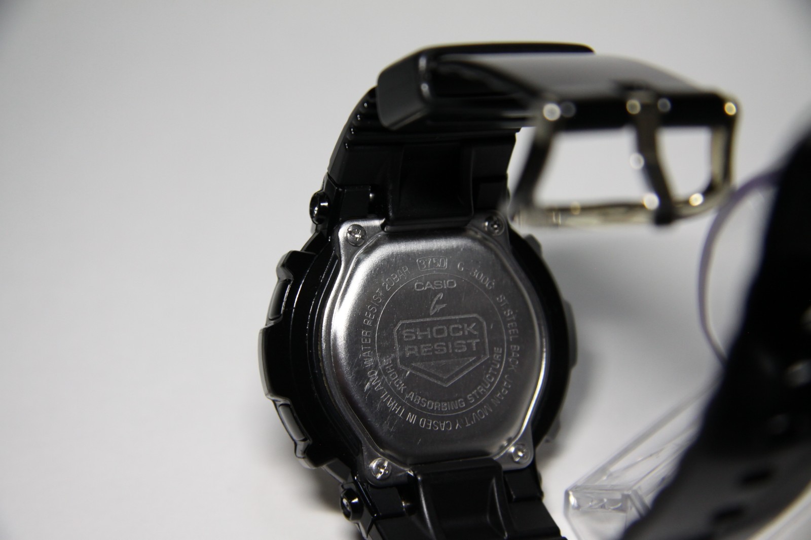 CASIO G-SHOCK G-300G Black Gold Digital Analog Watch 3750 Tested Working Japan