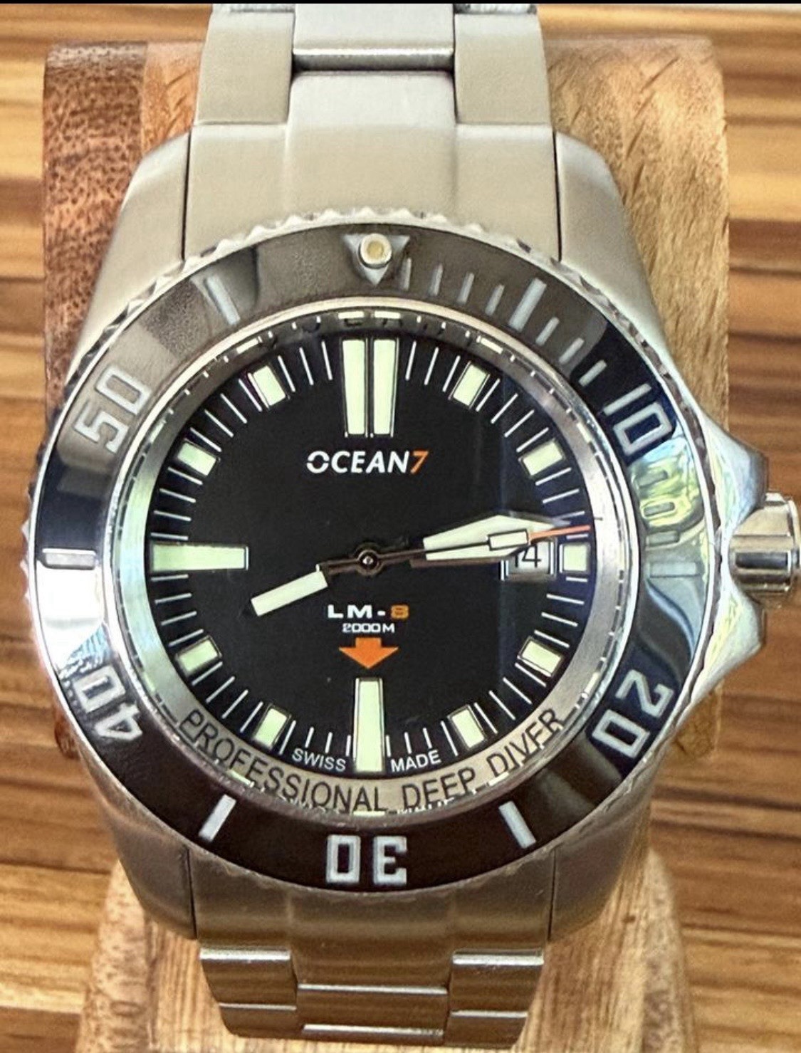 OCEAN7 Model LM-8 Automatic 2000m Diver Swiss 45mm Men’s Watch