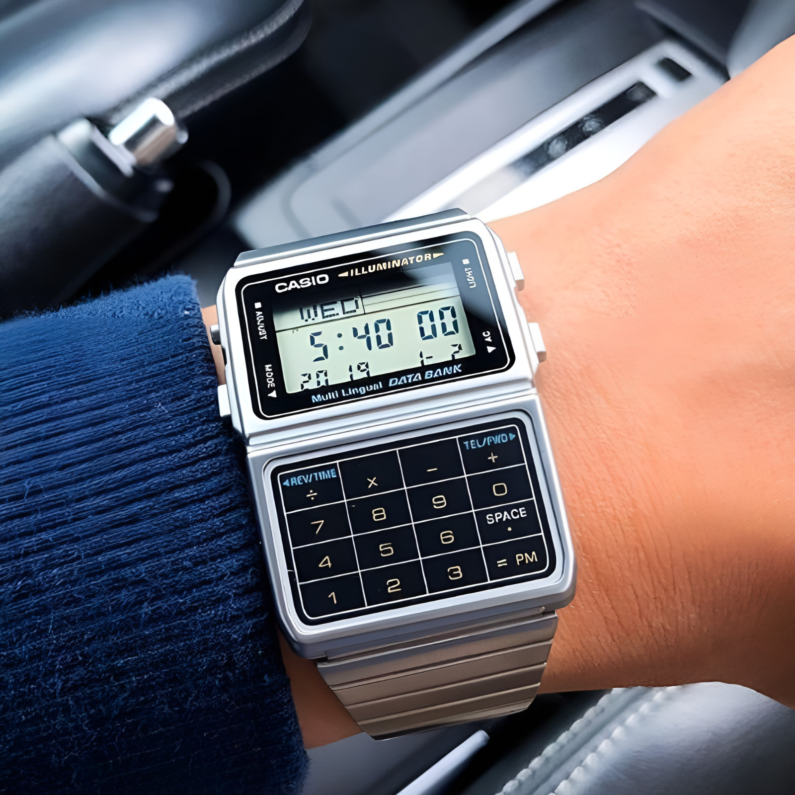 CASIO VINTAGE DBC-611-1DF Data bank Watch