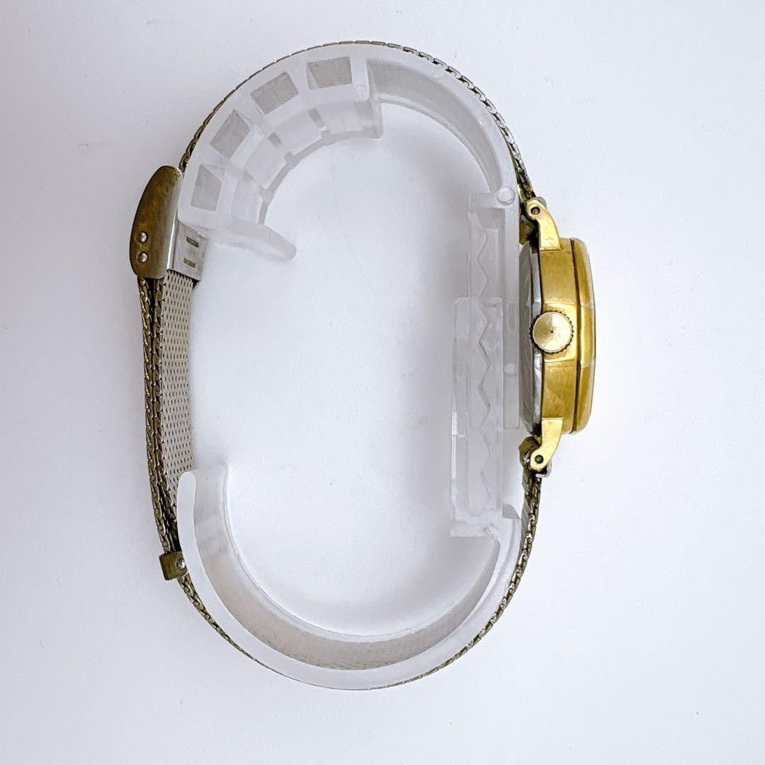 SEIKO Socie 11-8380 Manual Wind Gold Octagon Watch 1970