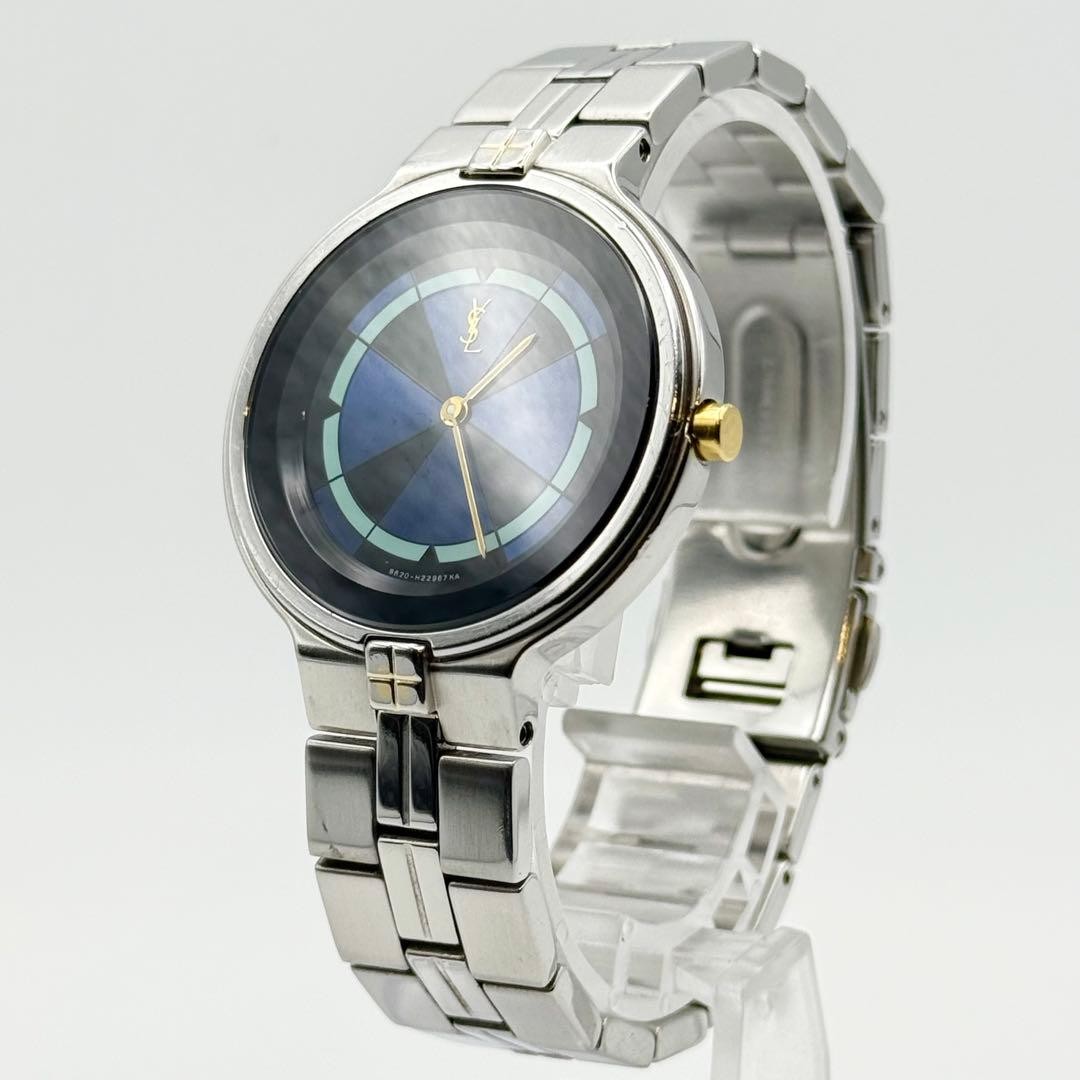 Excellent condition New battery Saint Laurent Quartz Round Watch Unisex Business