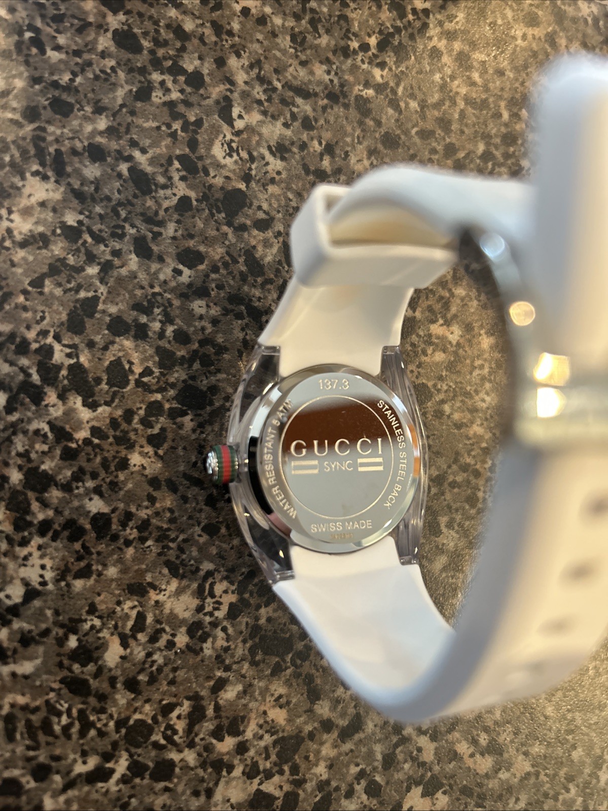 Gucci Sync 36mm Case Stainless Steel, Rubber Band,Unisex Wristwatch – (YA137302)