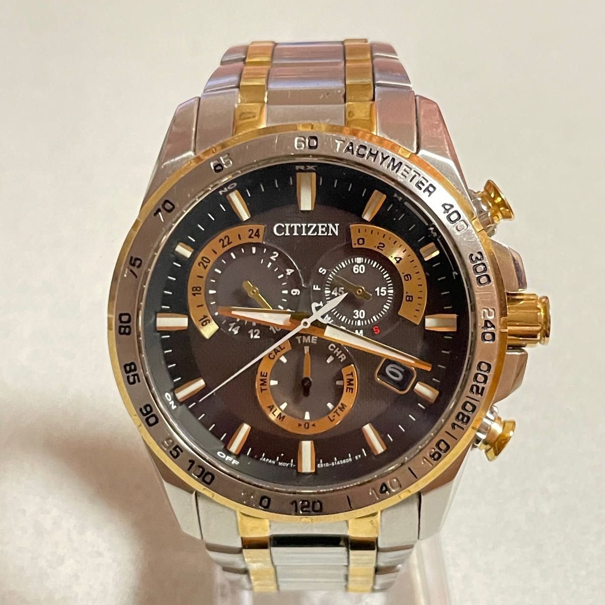 Good Condition Radio Solar Citizen Chronograph E610 Combo Promaster