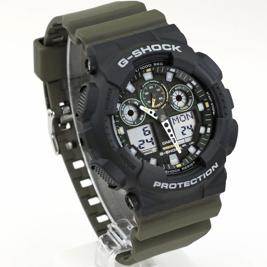 CASIO G-SHOCK GA-100TU-1A3JF Two Tone Utility Colors Analog Digital Watch 51.2mm