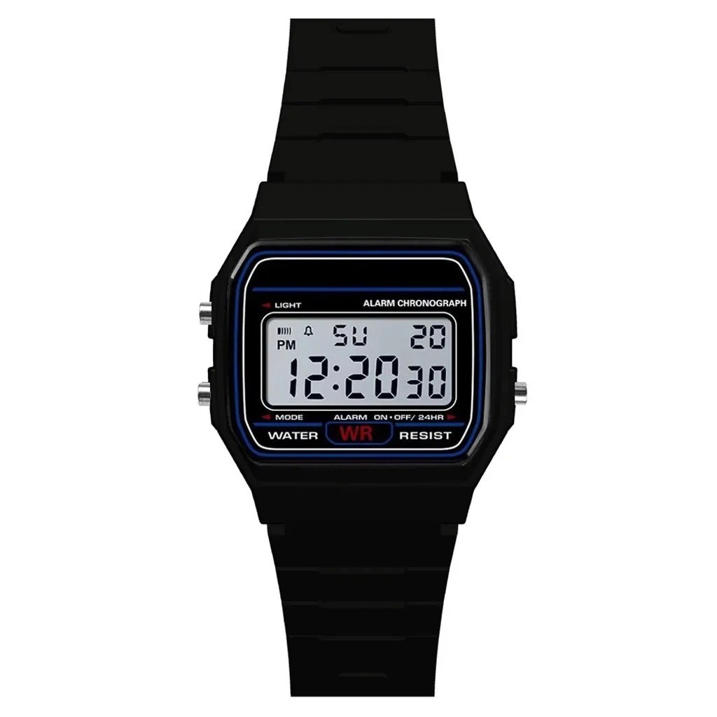 Casio F-91W Style Digital Watch Men Women Unisex Retro Sport Stopwatch Alarm Lig