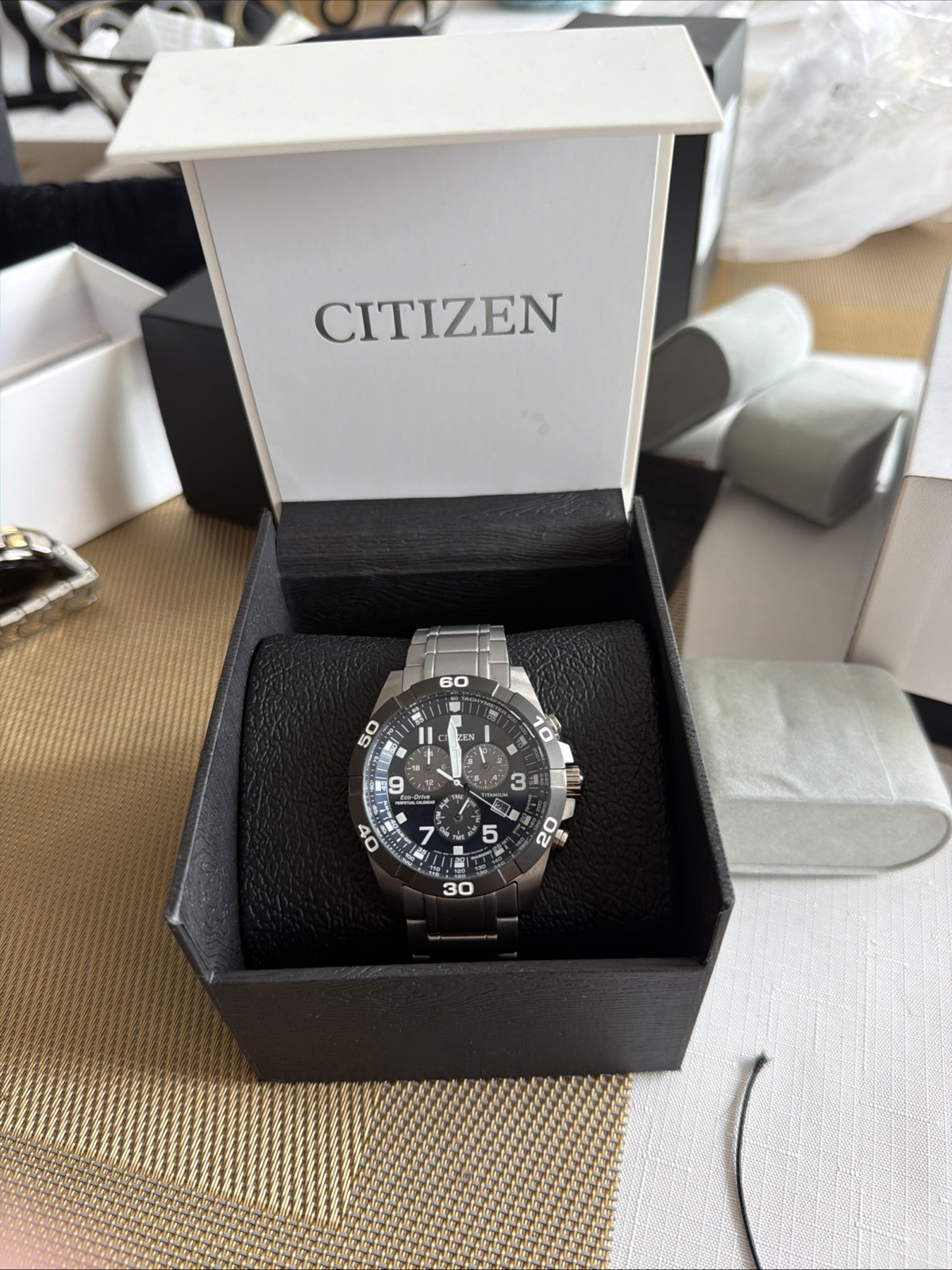 Citizen Men’s Eco-Drive Sport Casual Brycen Chronograph Watch, Super Titanium™,
