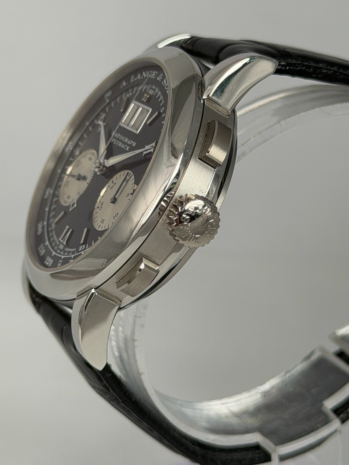 RARE A. Lange & Söhne Datograph METER 403.035 Black Watch Only PLATINUM