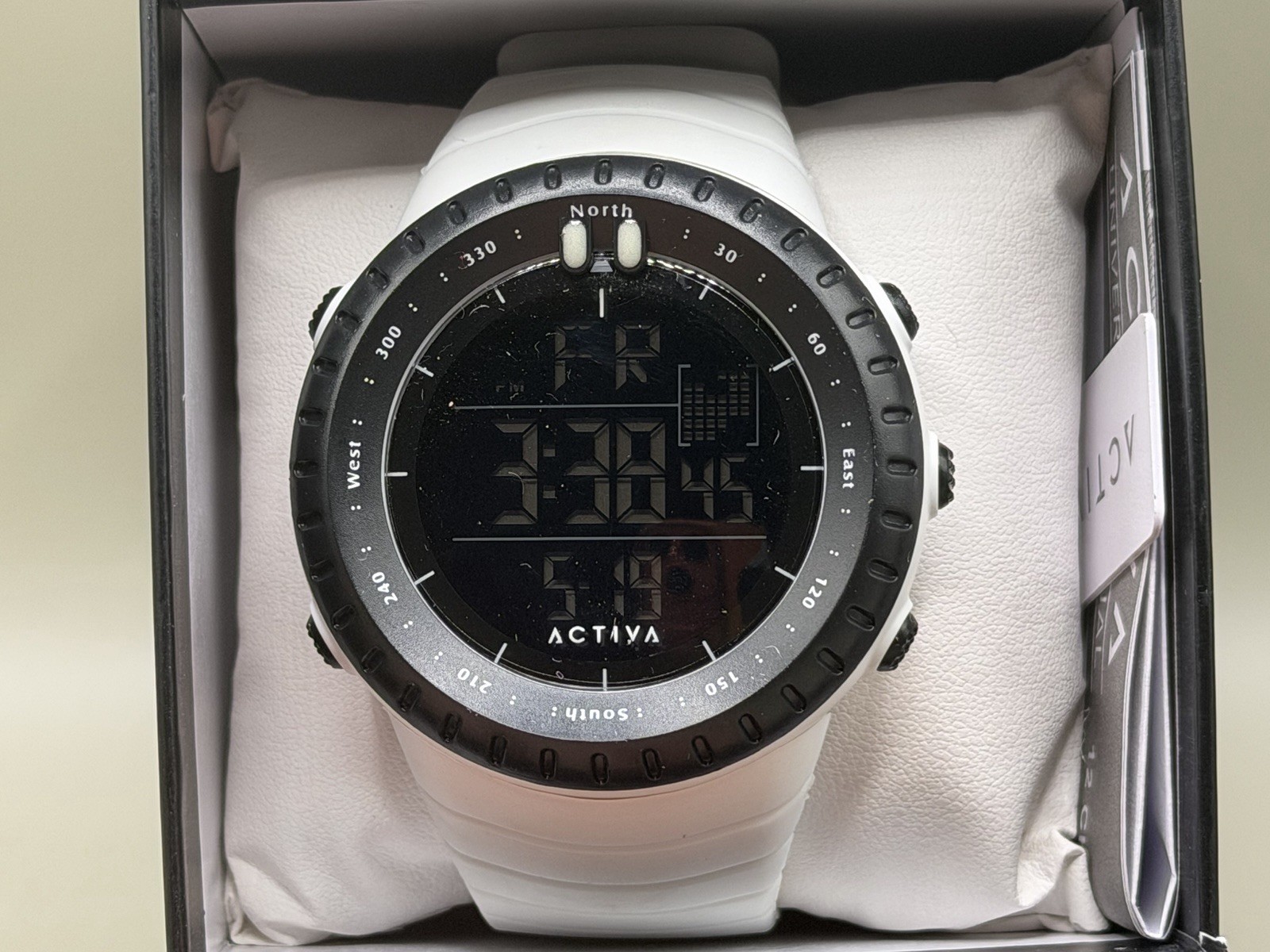 Activa Odyssey X White Tactical Digital Watch 53mm Futuristic Stealth Sport Men