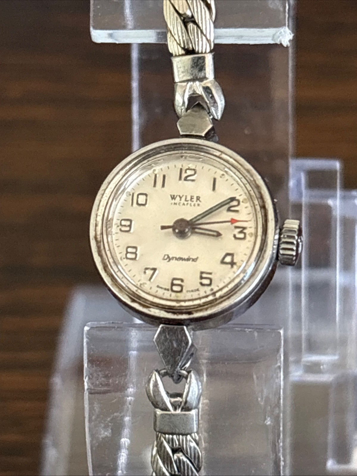 Vintage Ernest Borel Gold Plated 20 Micron Ladies Cuff Watch 1960s & Wyler Bonus