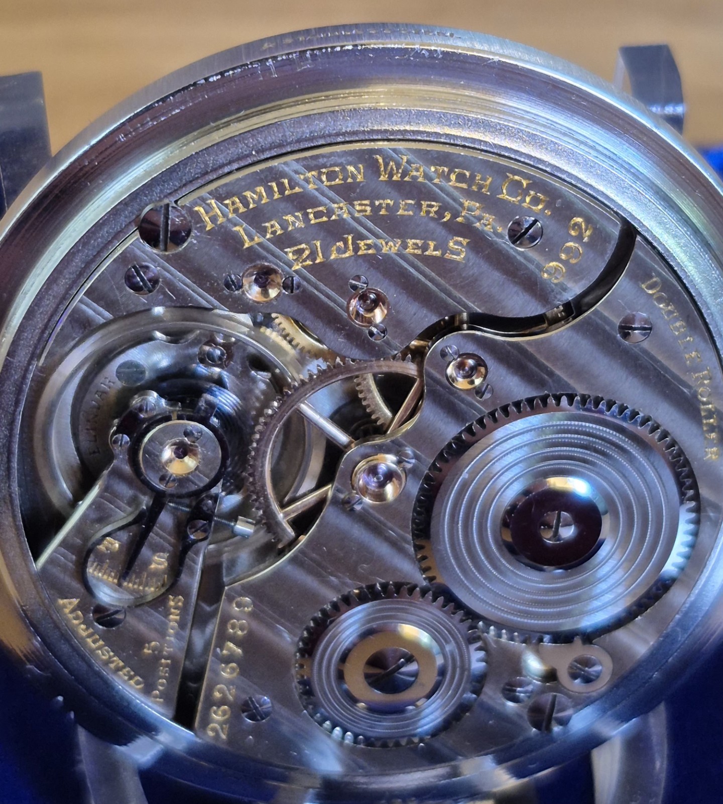 Hamilton 992E Elinvar 16s,Pocketwatch, 24-hr Dial & Canadian Dial-Just Serviced