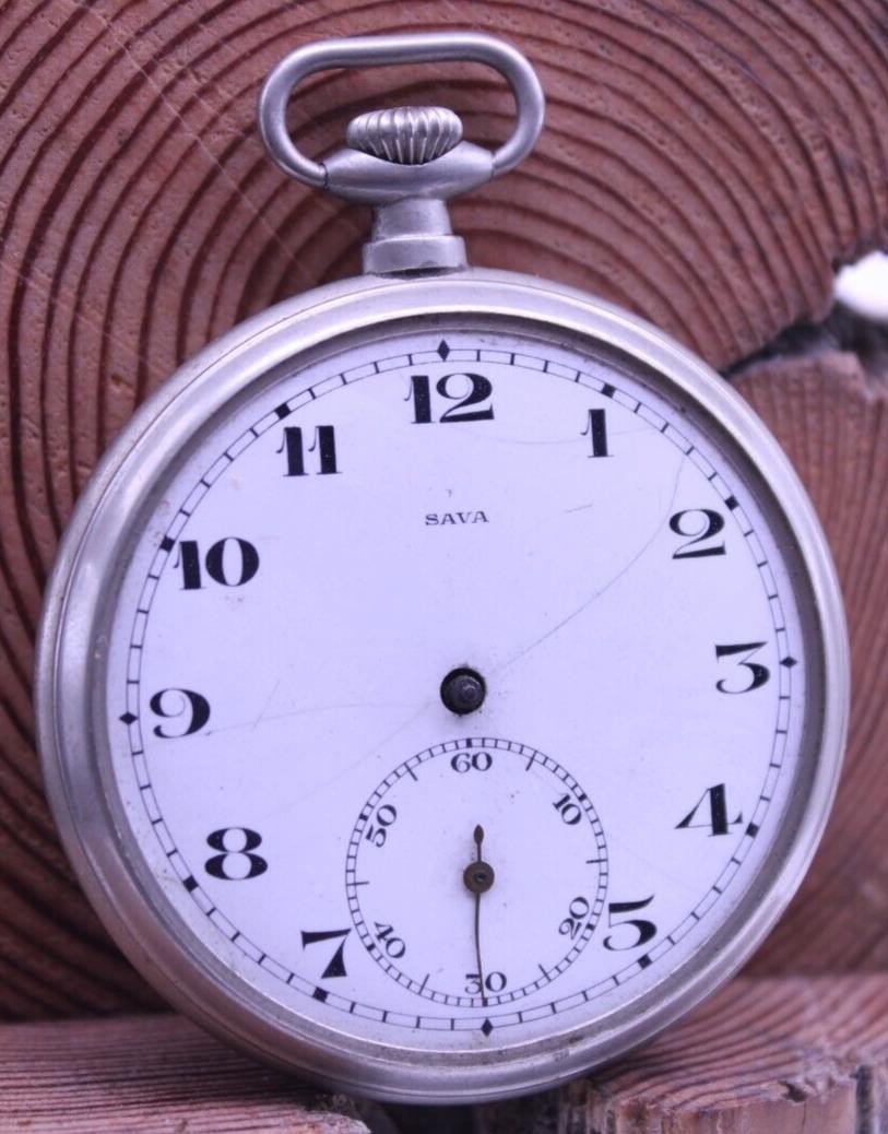 SAVA MEN’S POCKET WATCH 46.5mm FOR REPAIR (JJ)