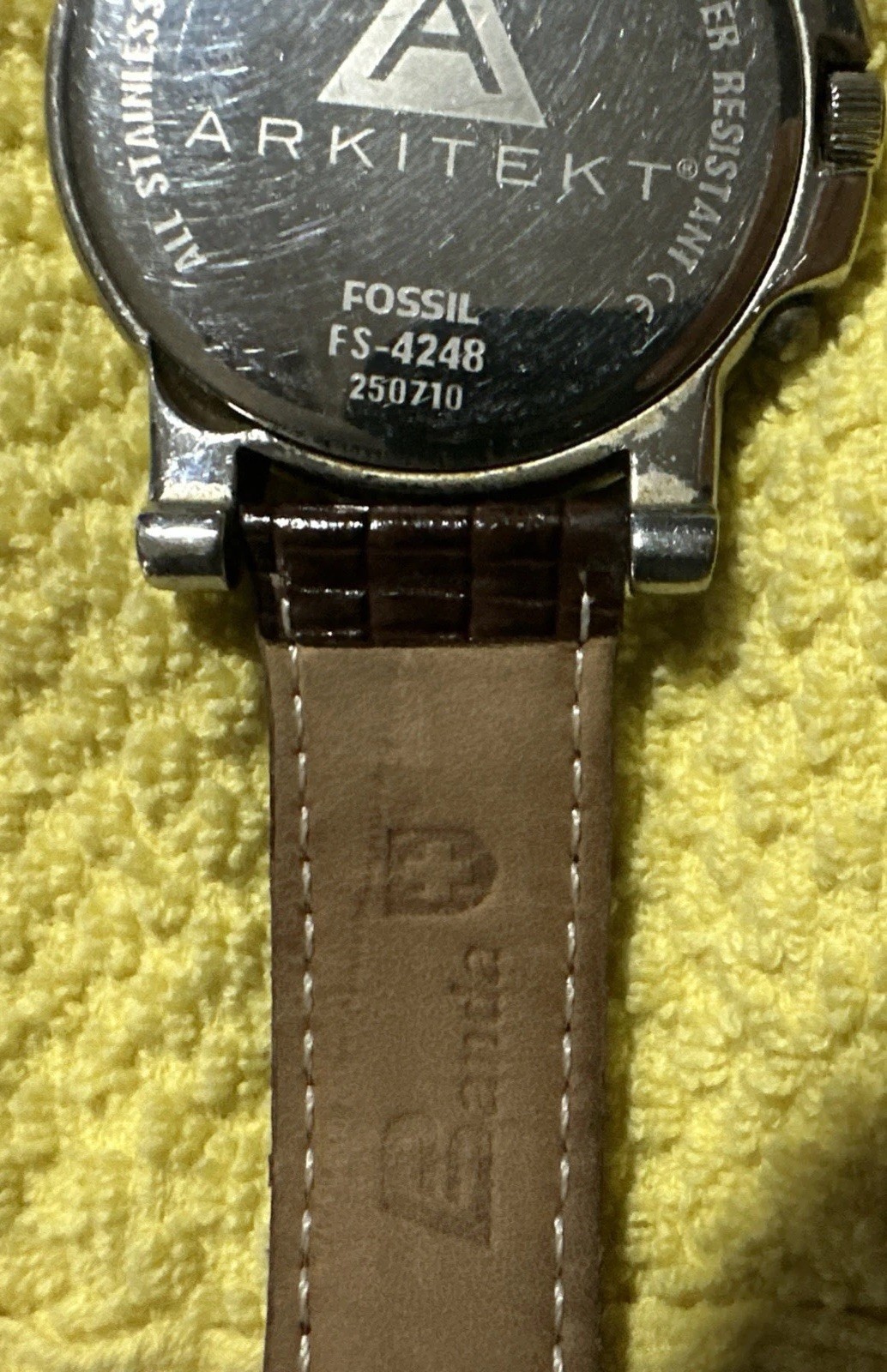 Fossil Arkitekt Chronograph Watch Men’s Watch FS-4248 New Battery & Seal Works