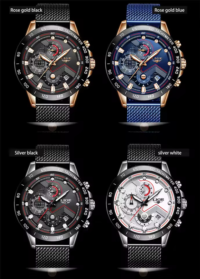 2025 New Fashion Casual Luxury Luminous Waterproof Men’s Quartz Watch