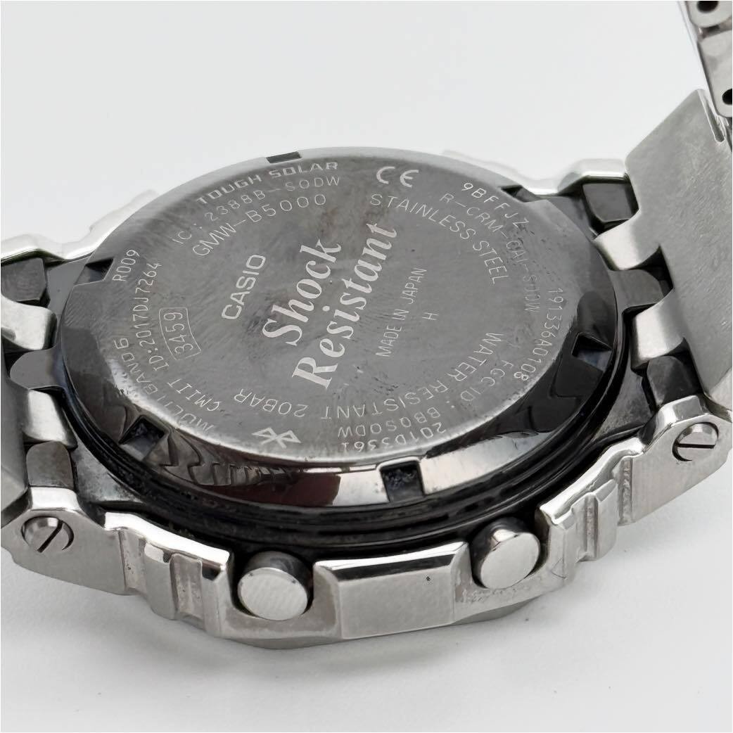 CASIO G-SHOCK GMW-B5000D-1JF Full Metal Solar Bluetooth Watch Men Black In hand