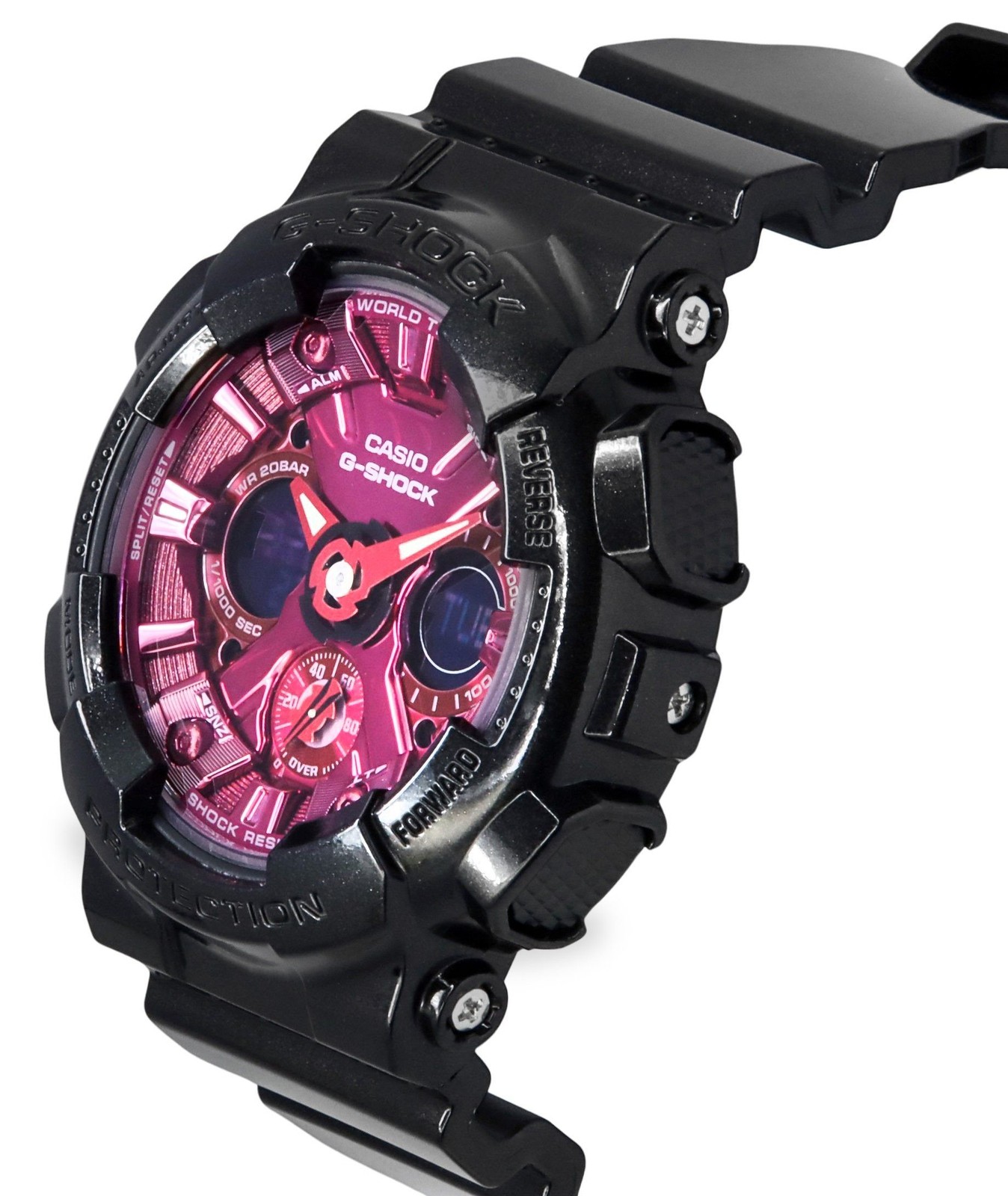 Casio G-Shock Burgundy Dial Quartz Sports GMA-S120RB-1A Women’s Ladies Watch