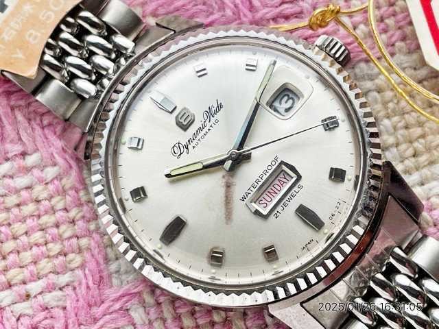 [B1Y] Ricoh Dynamic Wide 8 Vintage Day-Date Automatic Watch [j8n]