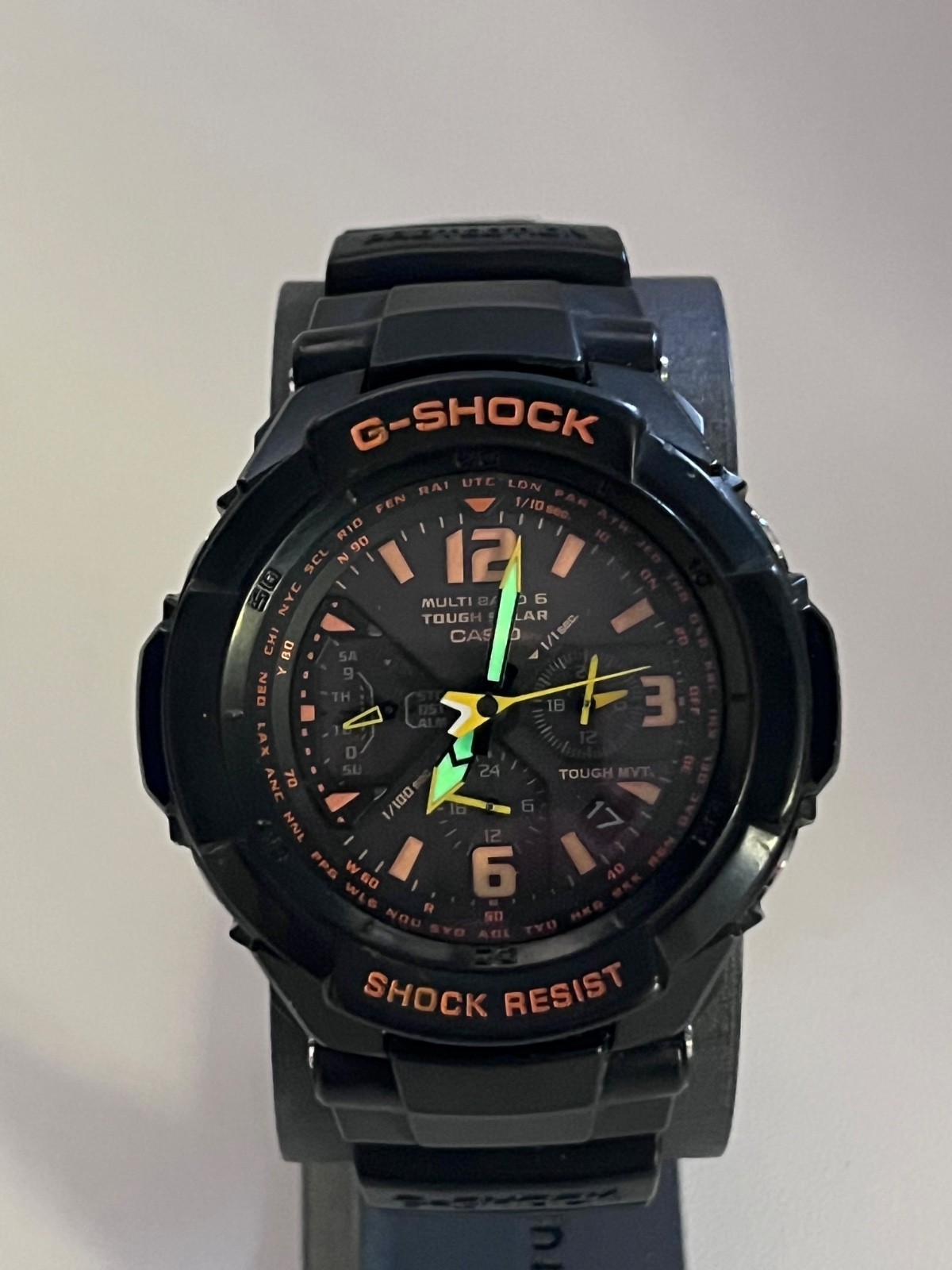 Casio G-Shock Gravitymaster GW-3000B Tough Solar Multi Band 6 Black Orange 5121