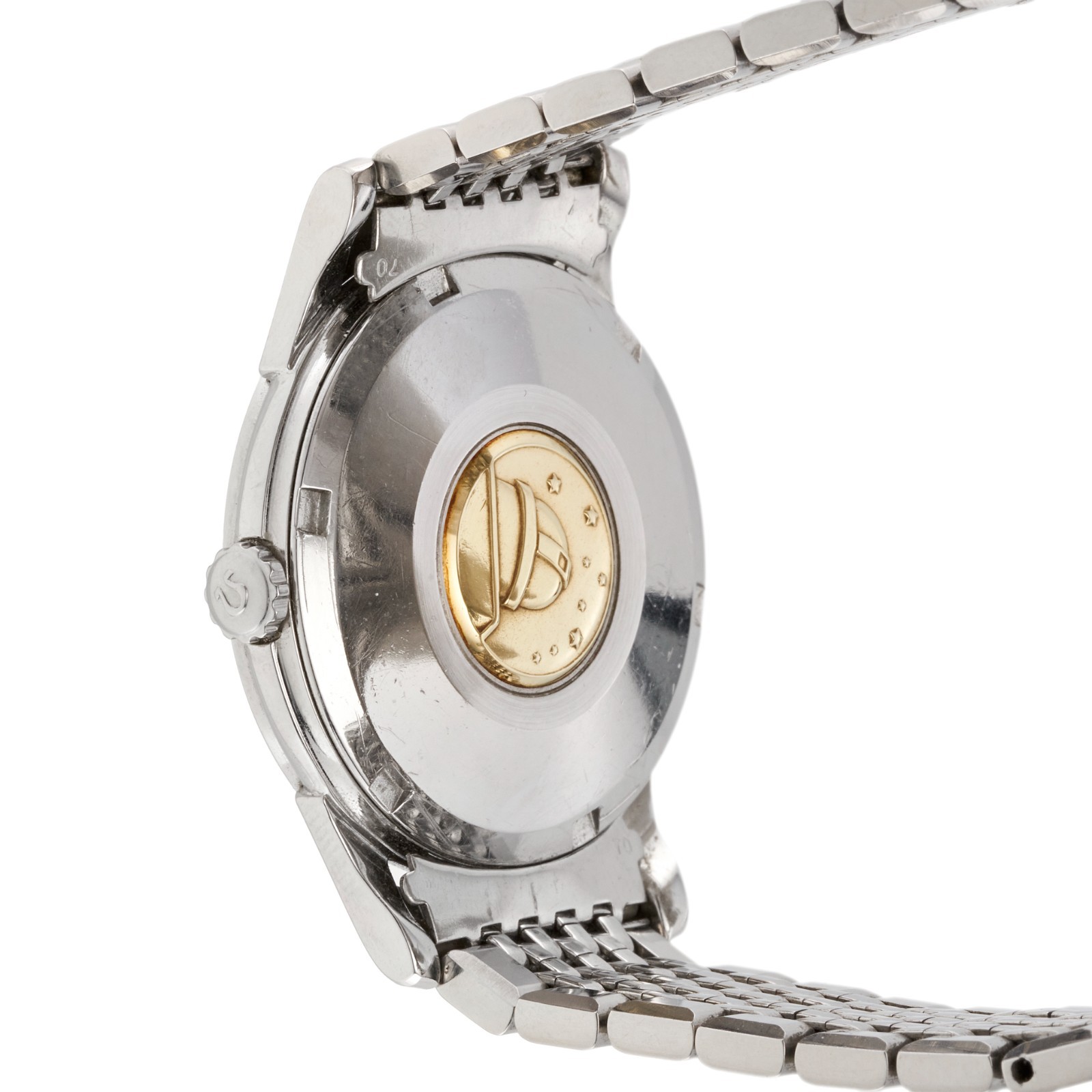 Omega, a steel Constellation Pie Pan bracelet watch, ref. 14393, year 1959