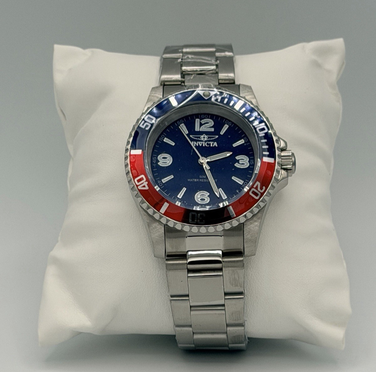 Invicta Specialty Rowan Men’s 40mm Stainless Steel Watch Pepsi Bezel 69482 New
