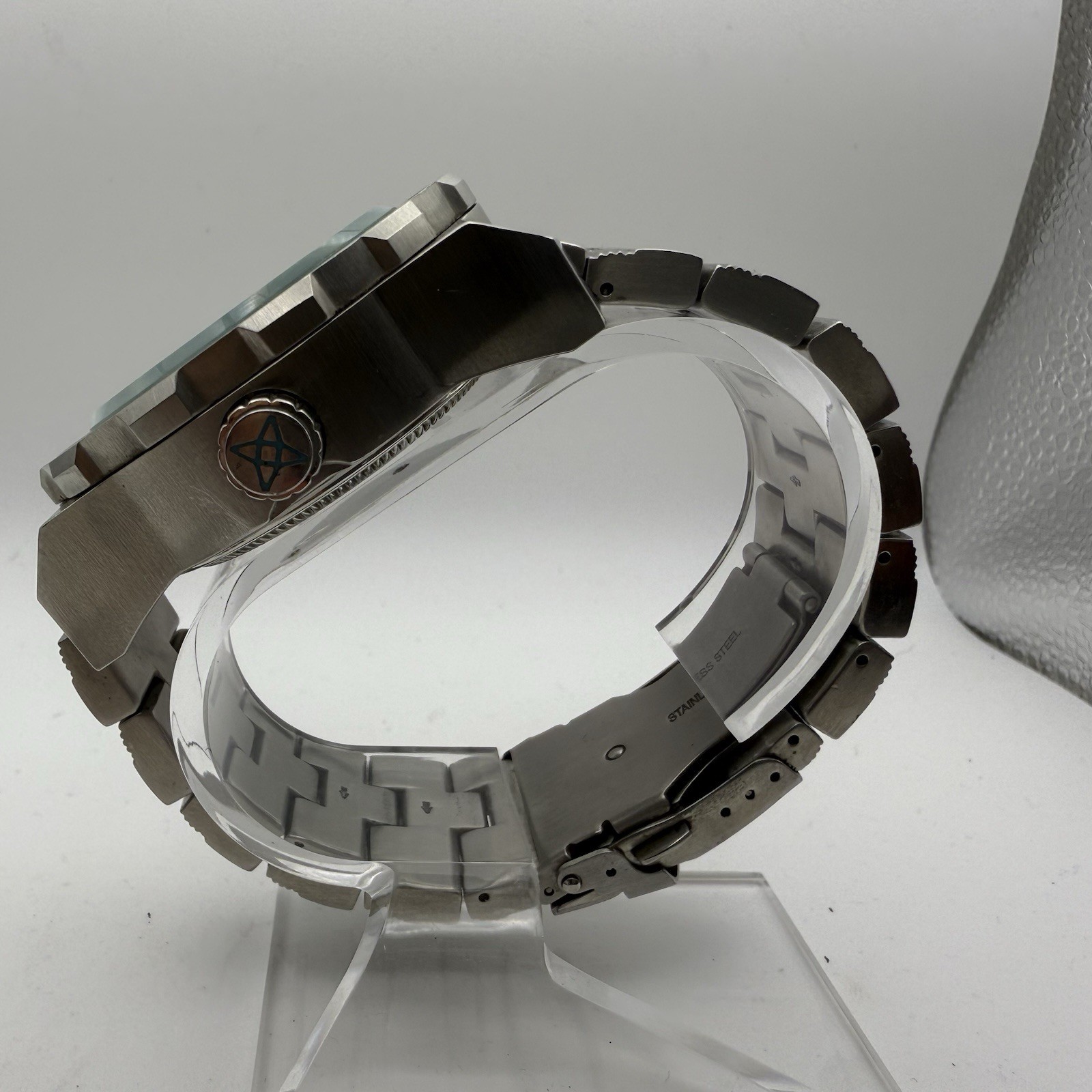 Aragon Professional 500M Dive Watch Aqua Dial Day Date Sold Out Model