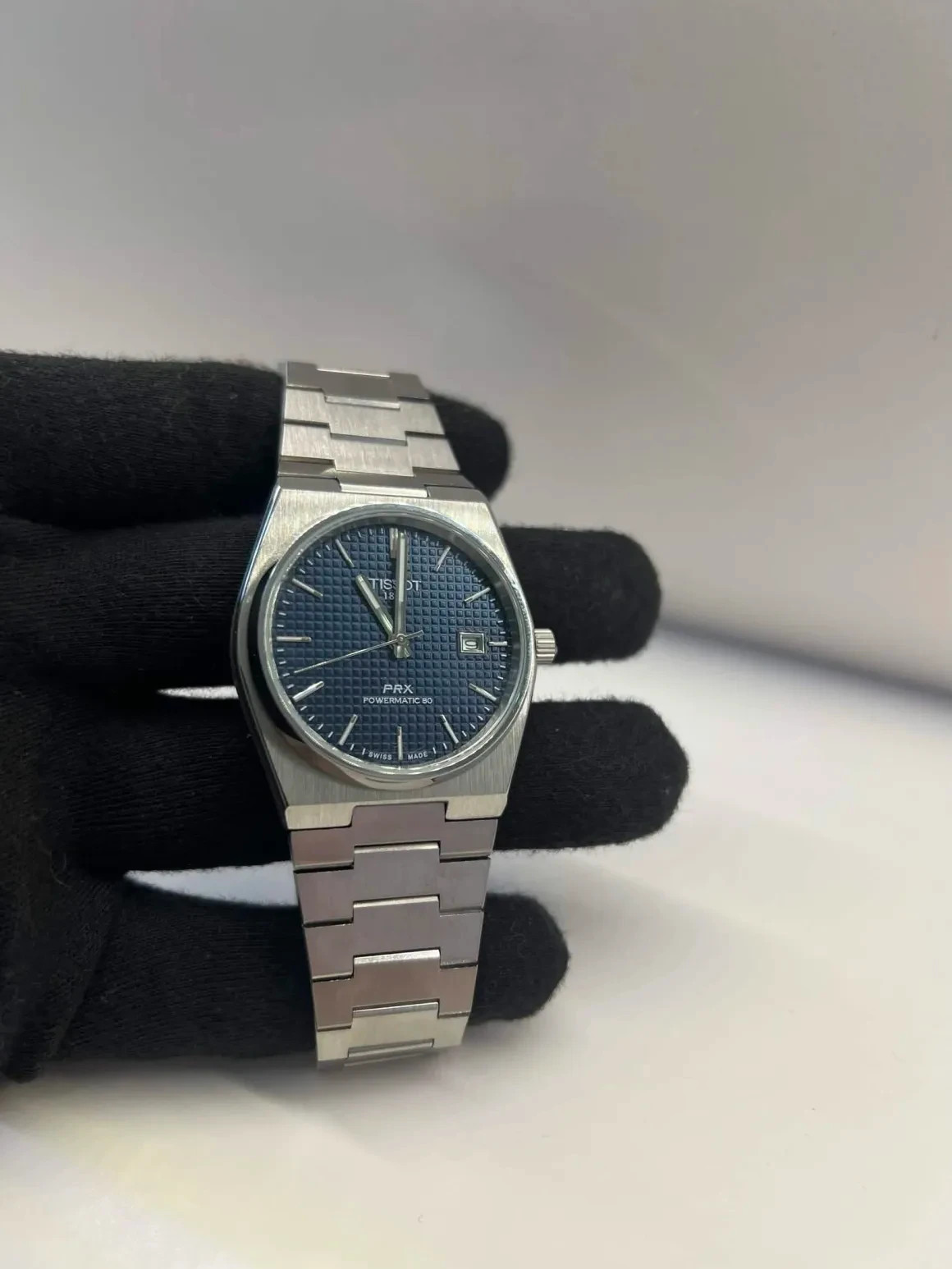 Tissot PRX Powermatic 80 Navy Blue Men’s Watch T137407A Excellent