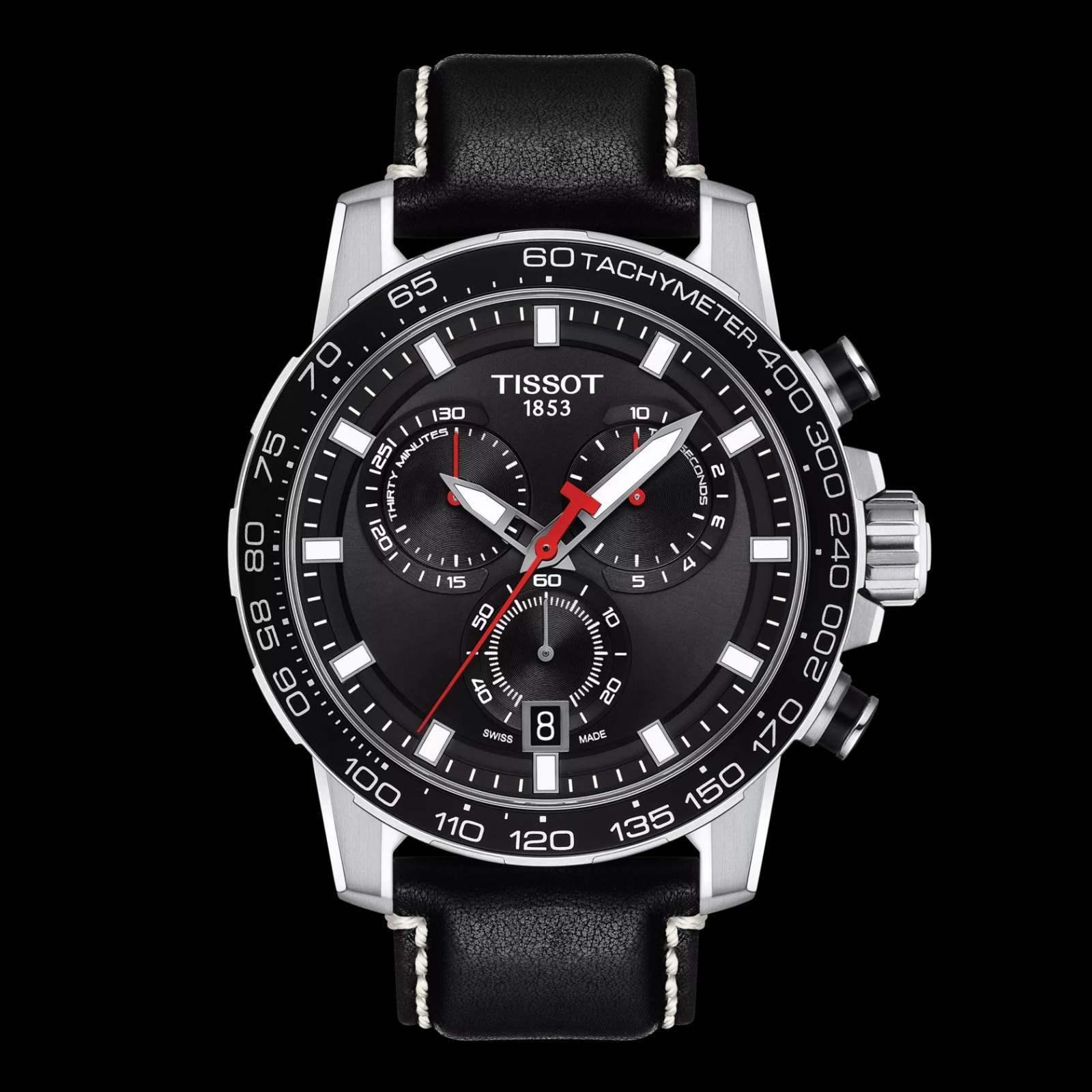TISSOT Supersport Chrono T125.617.16.051.00 Quartz Black Dial Men’s Watch 45.5mm